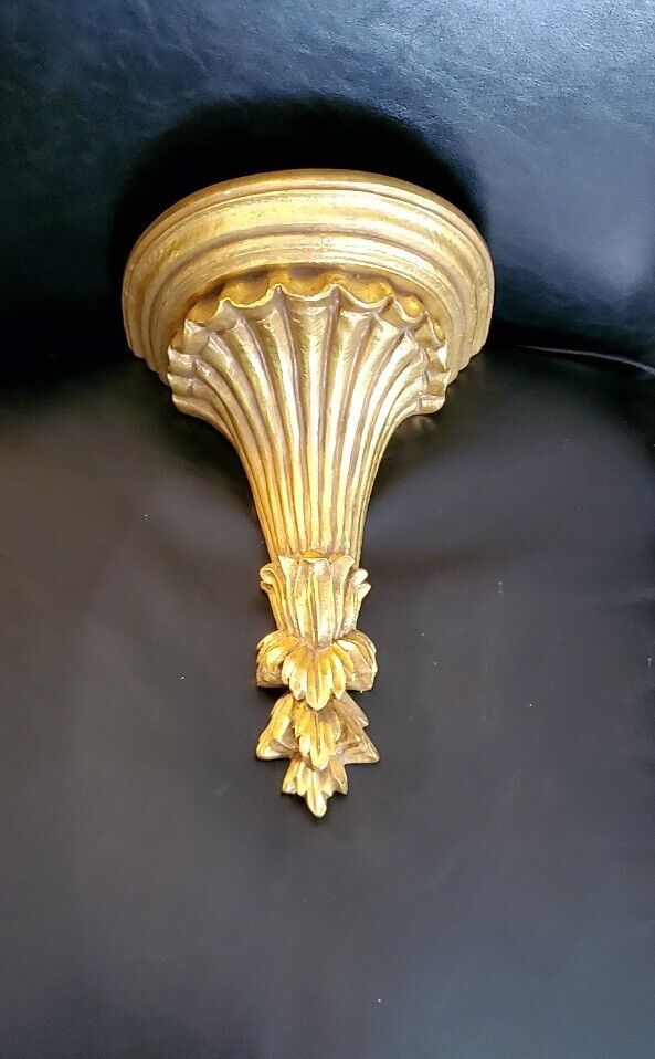 Large Antiqued Gold Wall Sconce