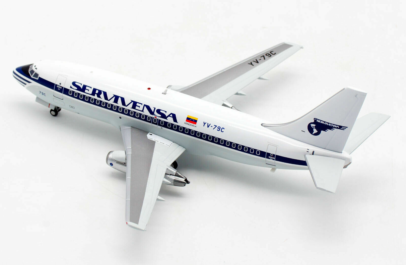 1:200 IF200 Servivensa 737-200 YV-79C with stand