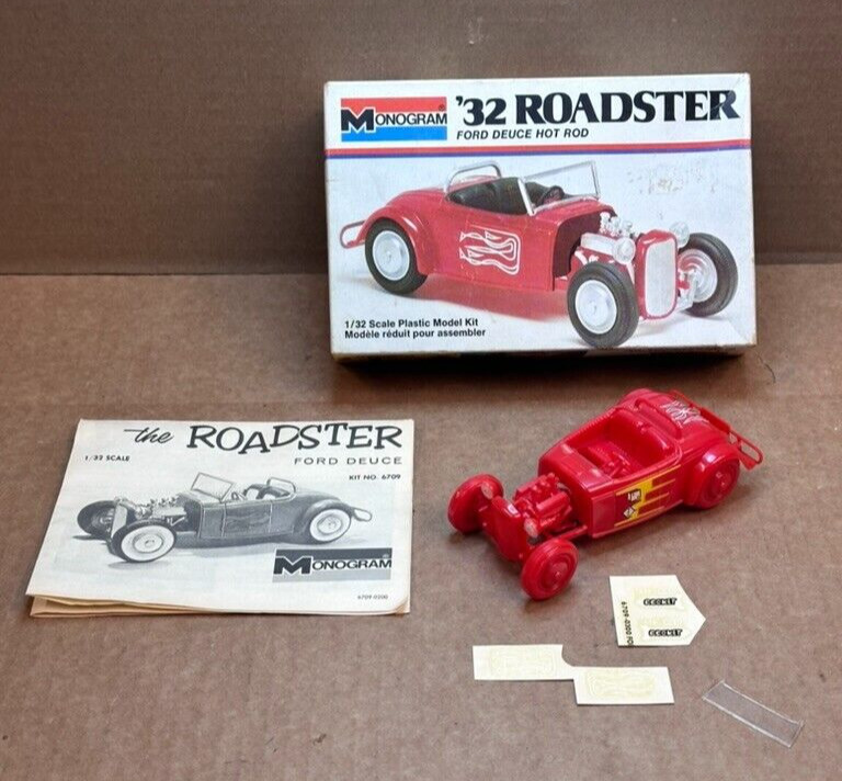 1961 Monogram Mattel Vintage Ford 32 Roadster Built 1:32 Collectible Hot Rod Rat