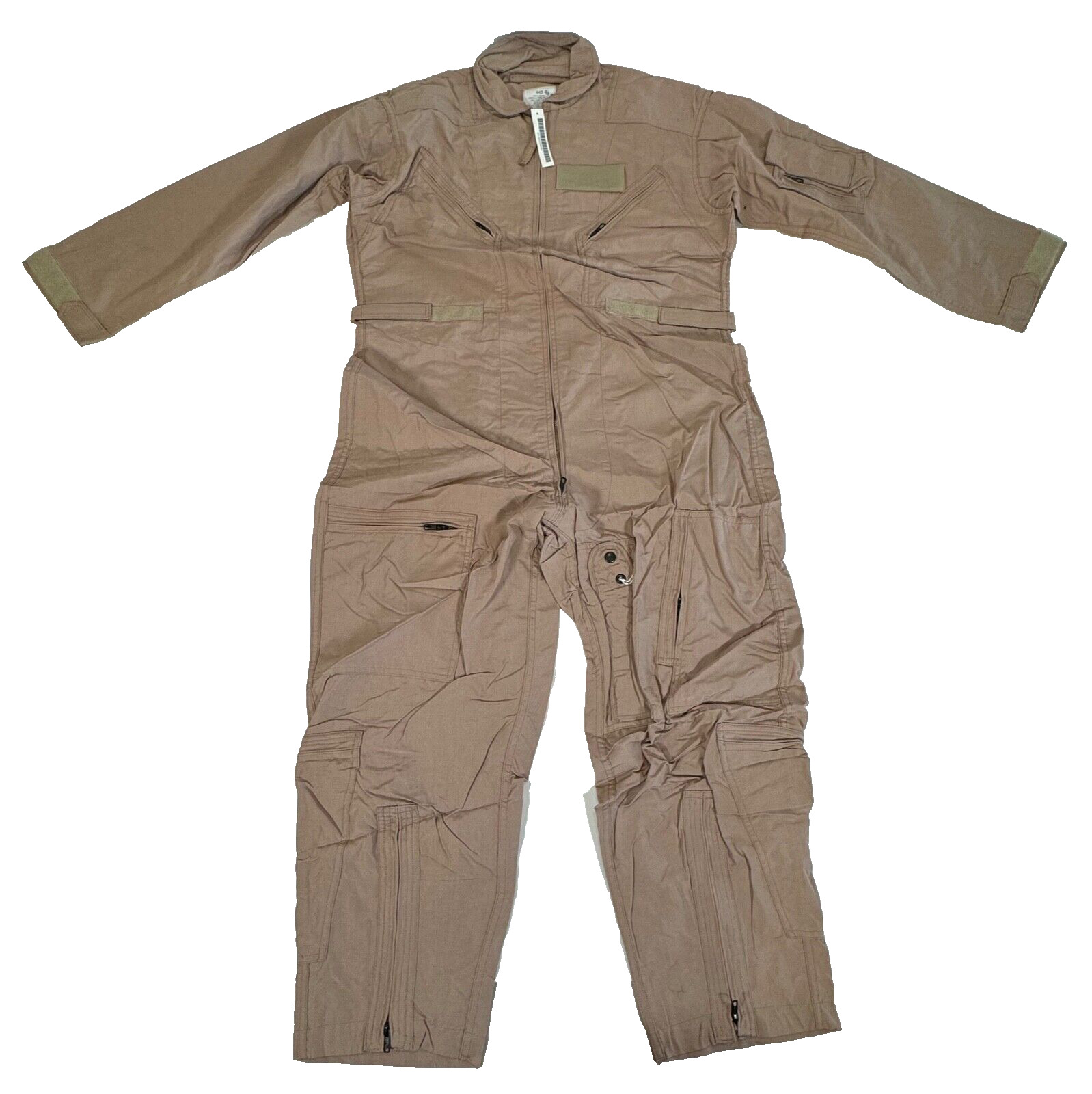New USAF Military CWU-27/P Flyers Coveralls Flight Suit Desert Tan Size 44S