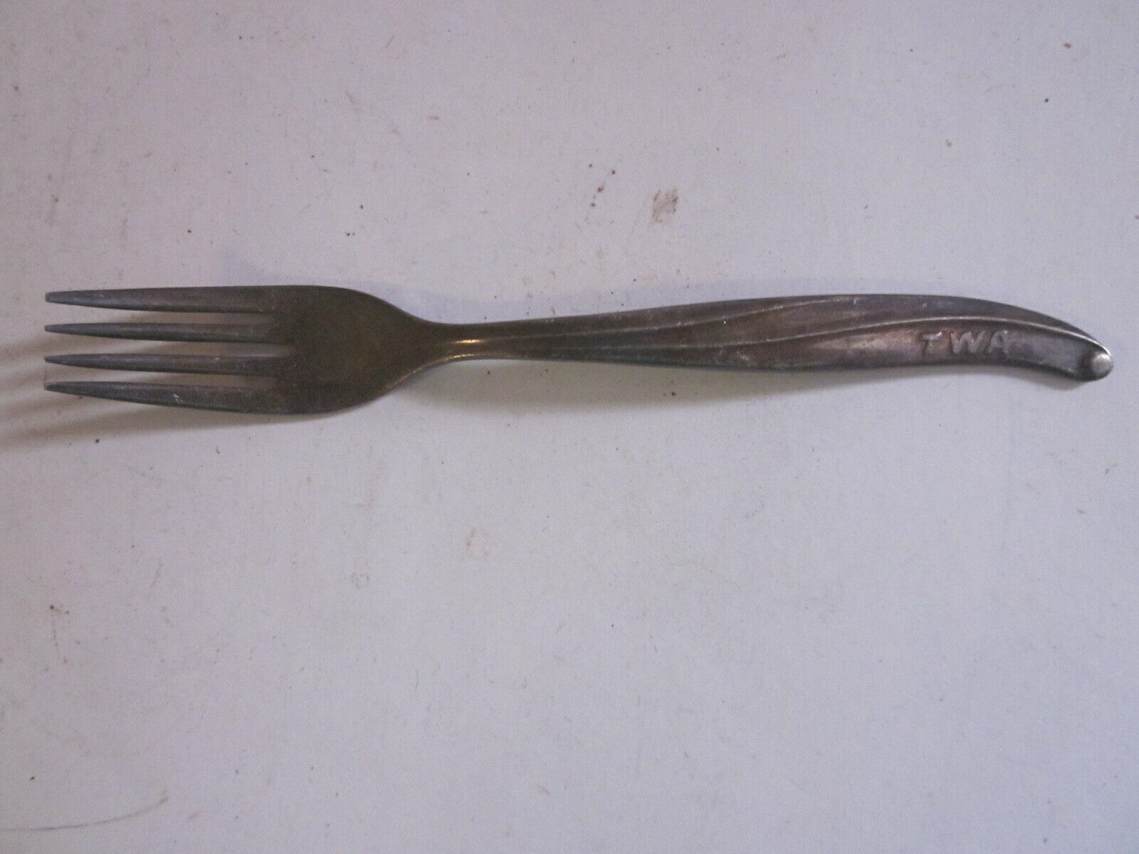 VINTAGE TWA AIRLINES INTERNATIONAL SILVER CO SMALL FORK