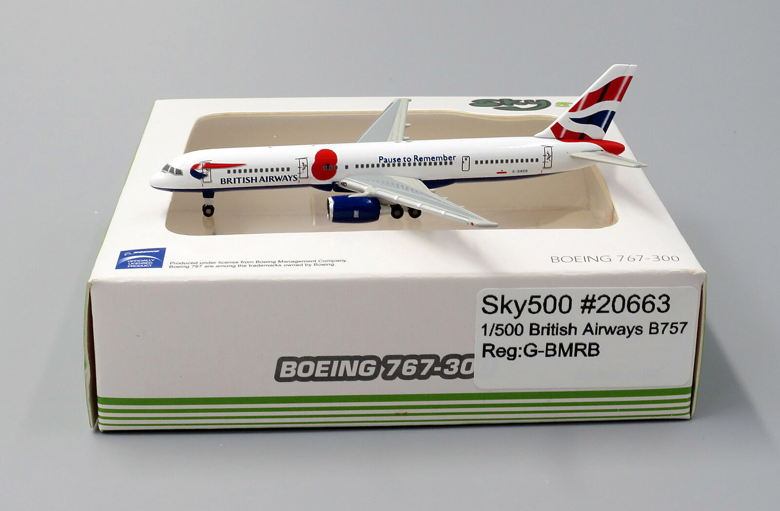 British Airways B757-200 Reg: G-BMRB SKY Diecast Models 1:500 