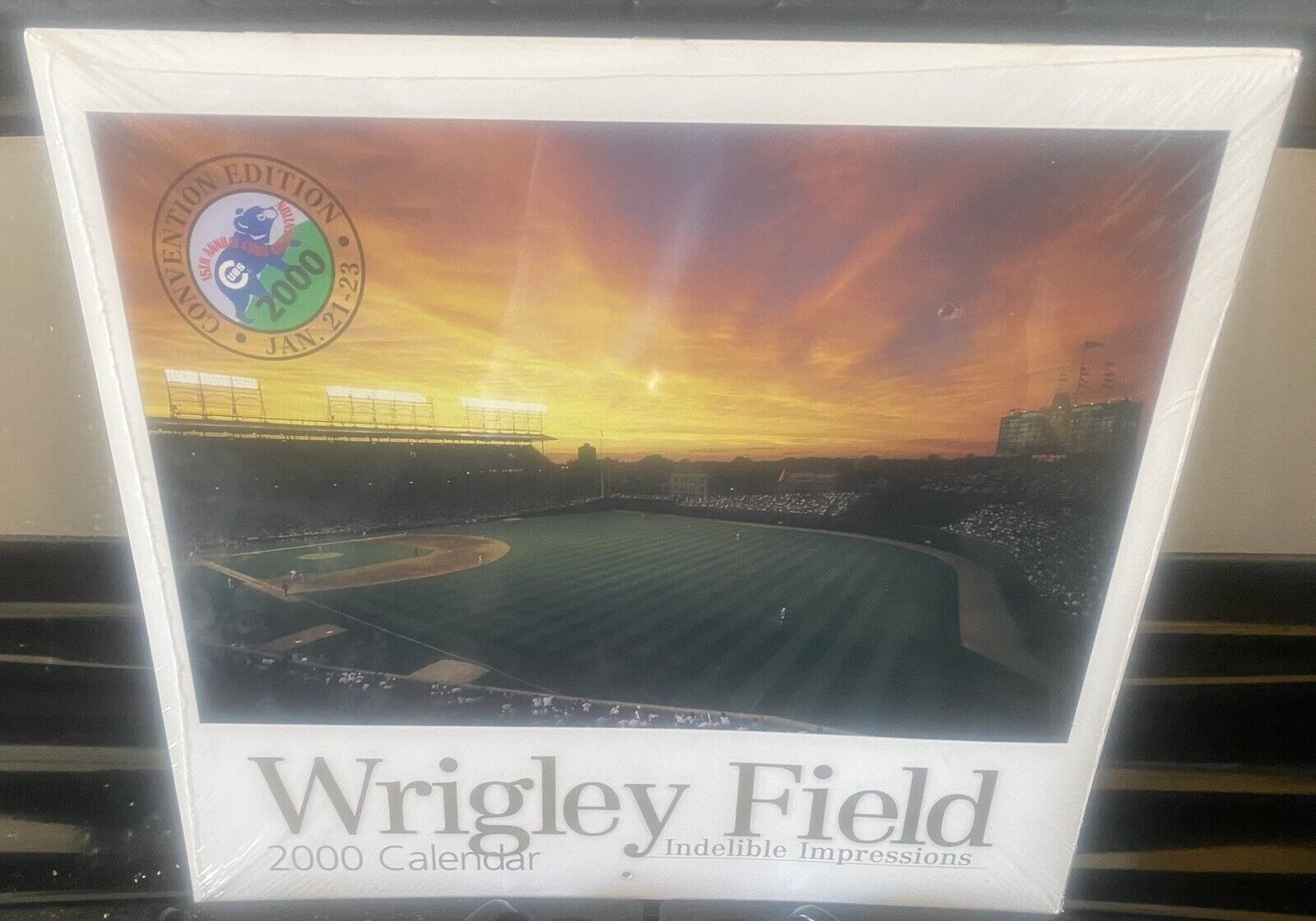 2000 nos • Wrigley Field • chicago cubs baseball MLB calendar art