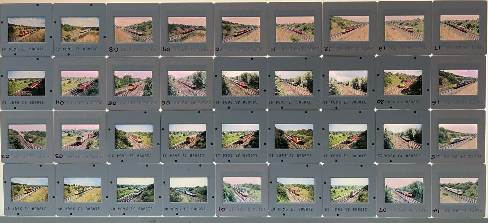 Original 35mm Train Slides X 40 North Tackley Free UK Post Dated 2001 (B153