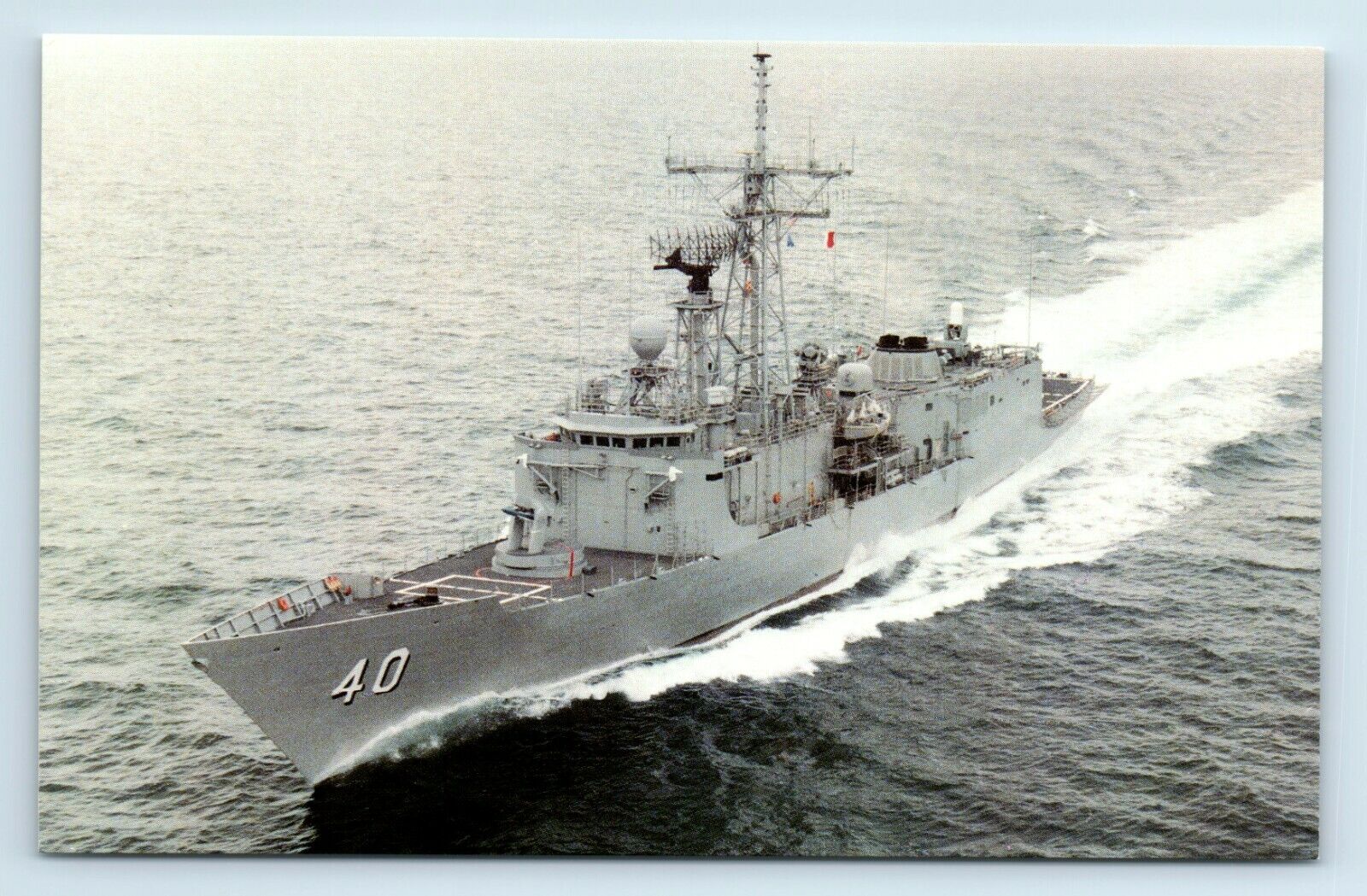 Postcard  USS Halyburton (FFG-40) Guided Missile Frigate X84