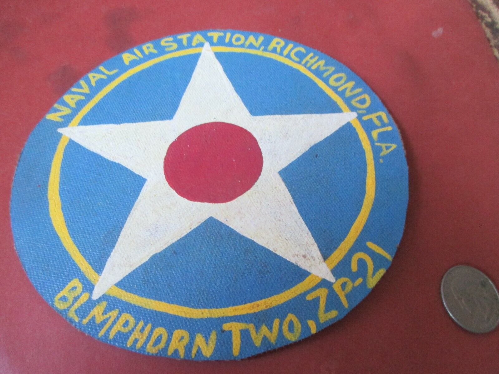 WWII USN BLIMP AIRSHIP NAS RICHMOND FLA ZP-21 FLIGHT JACKET  PATCH