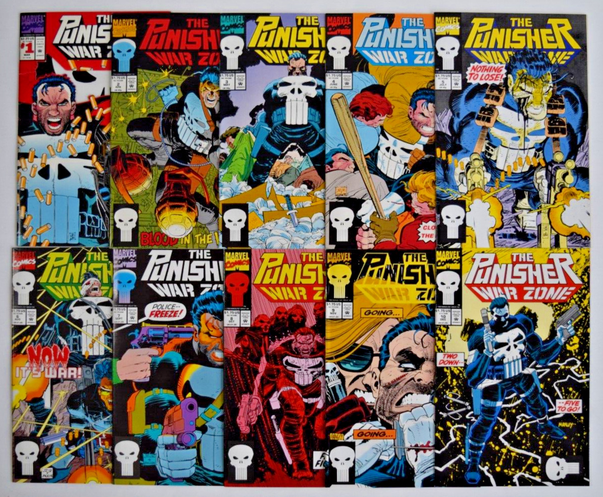 PUNISHER WAR ZONE (1992) 43 ISSUE COMPLETE SET #1-41 & ANNUAL 1&2 MARVEL COMICS