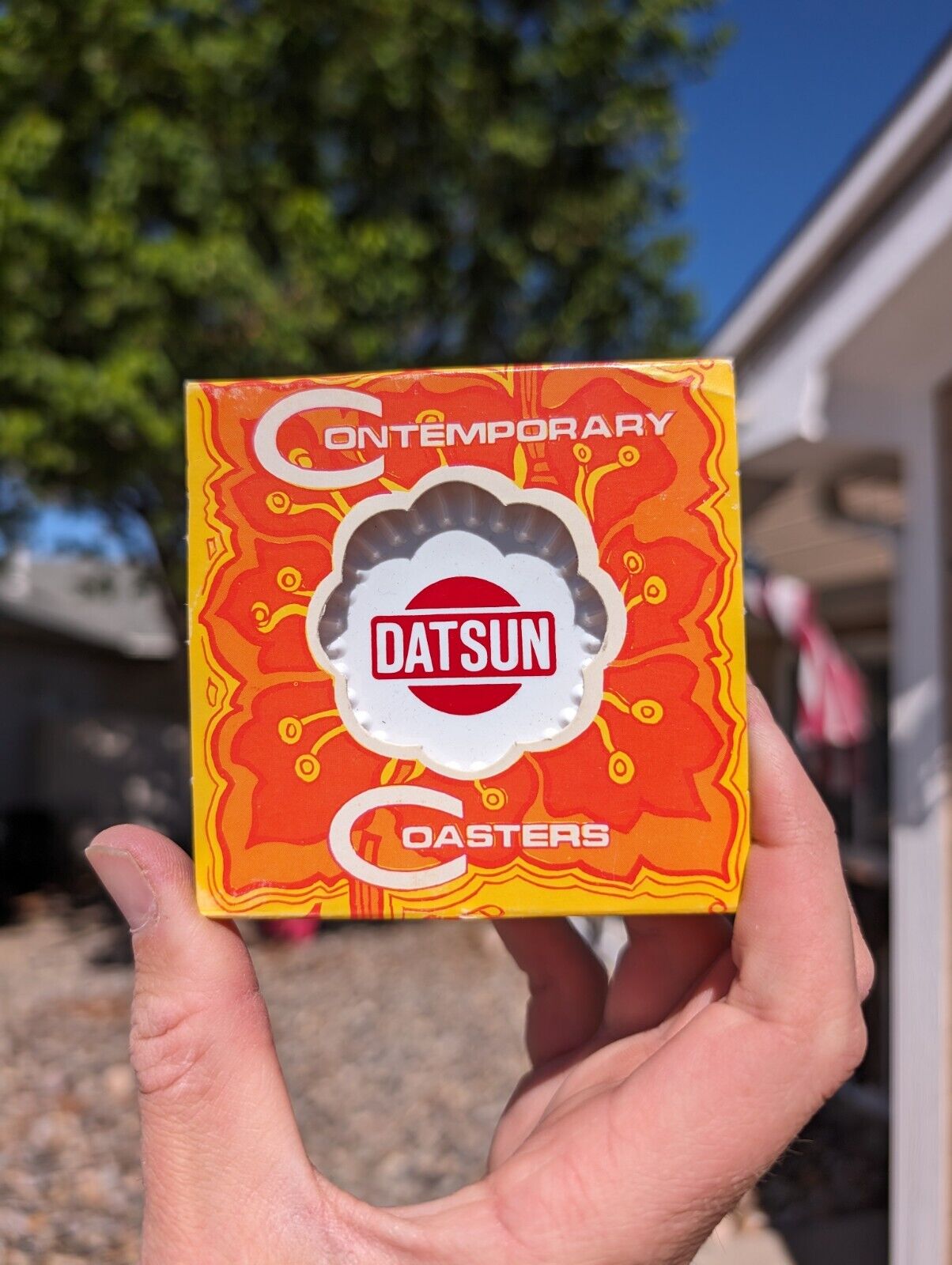 Vintage Datsun Contemporary Coasters In Box Never Opened 1970s Collectible 