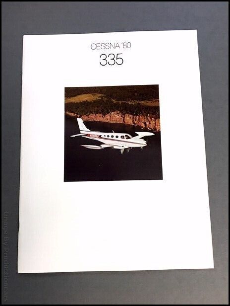 1980 Cessna 335 Prop Airplane Aircraft Vintage Sales Brochure Catalog