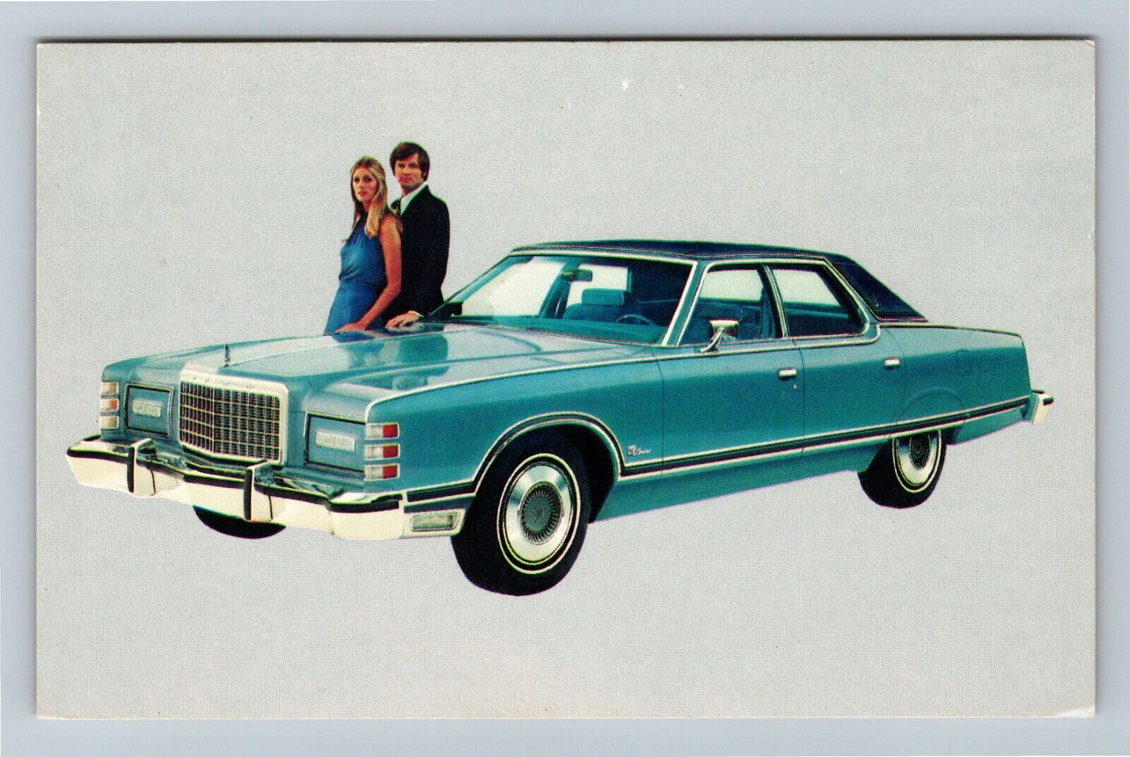 1975 Ford LTD Landau, 4-Dr Pillared Hardtop, Automobile, Vintage Postcard