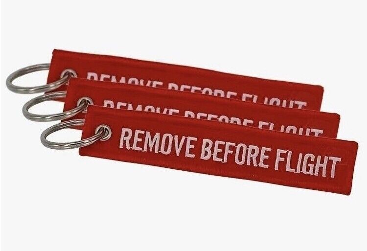 Airplane Maintenance - Remove before flight Keychain