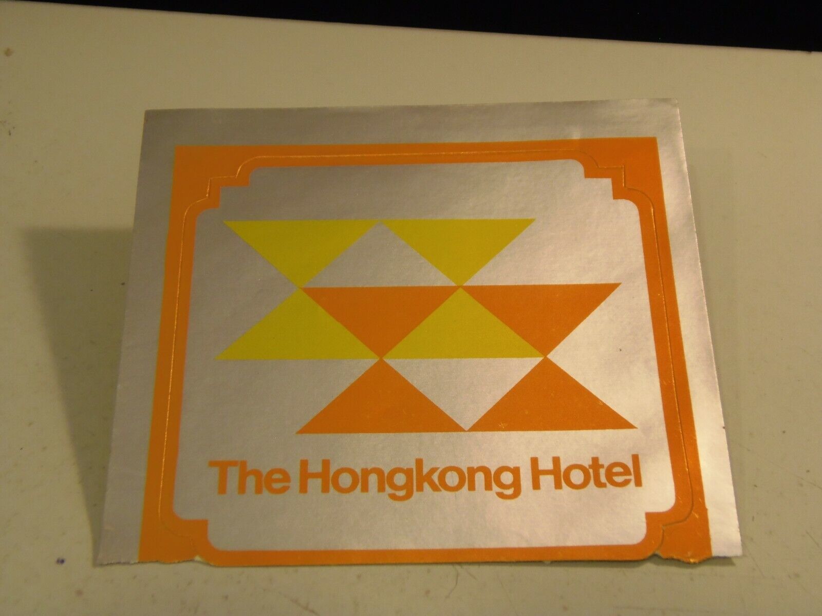The Hong Kong Hotel  Vintage Luggage Label/Sticker  1/27/21