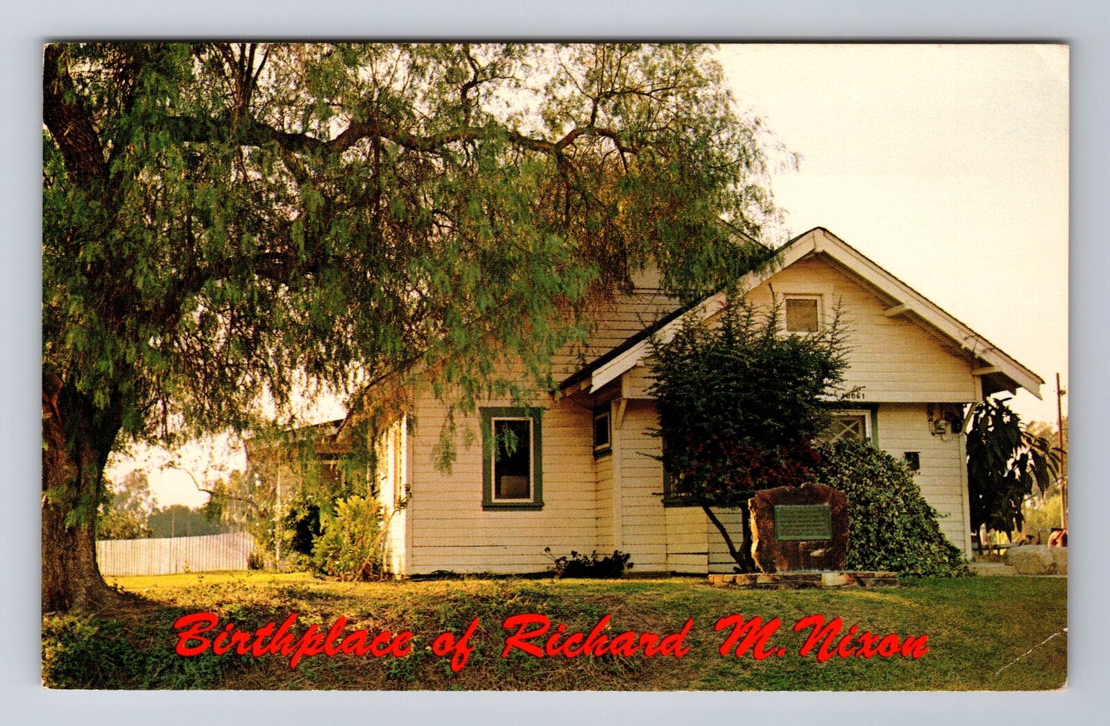 Yorba Linda CA-California, Birthplace Of Richard Nixon, Vintage Postcard