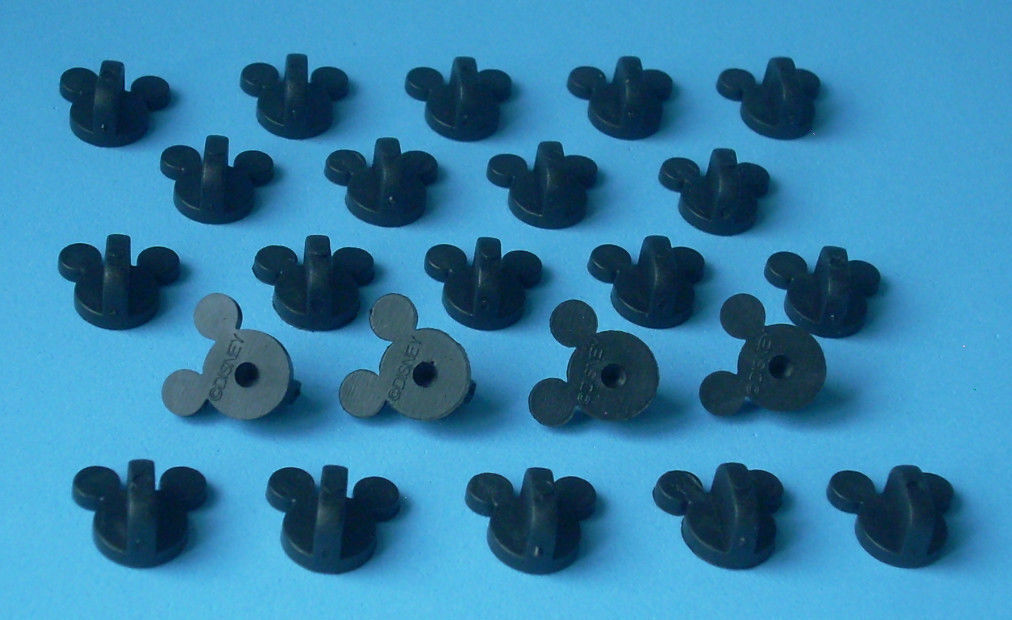 100 Quality Firm Gripping Disney Pin Trading Mickey Head Rubber Pin Backs