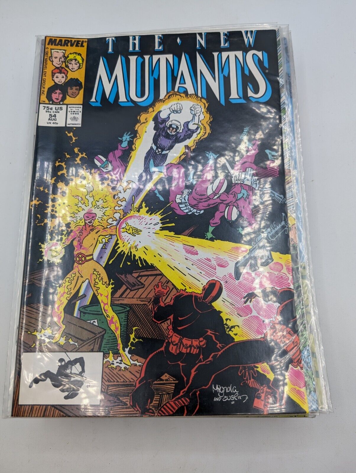 The New Mutants #54 Direct Marvel 1987 Chris Claremont Magik Professor X