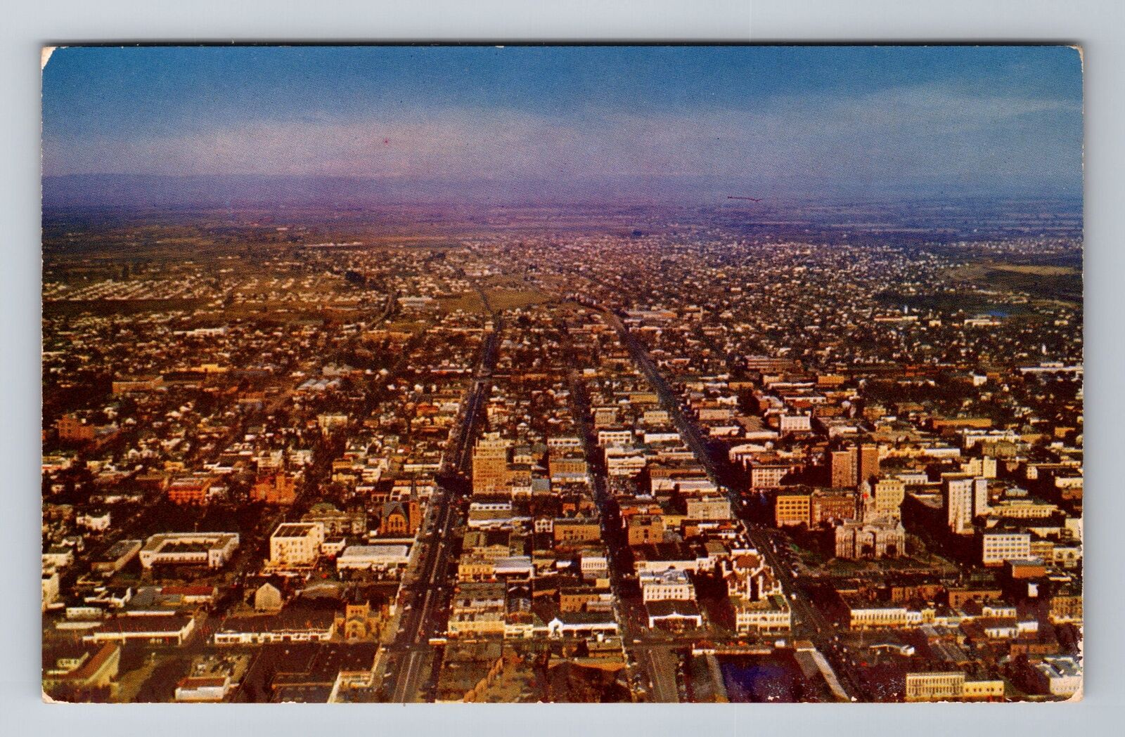 Stockton CA-California, San Joaquin Valley County Seat Souvenir Vintage Postcard