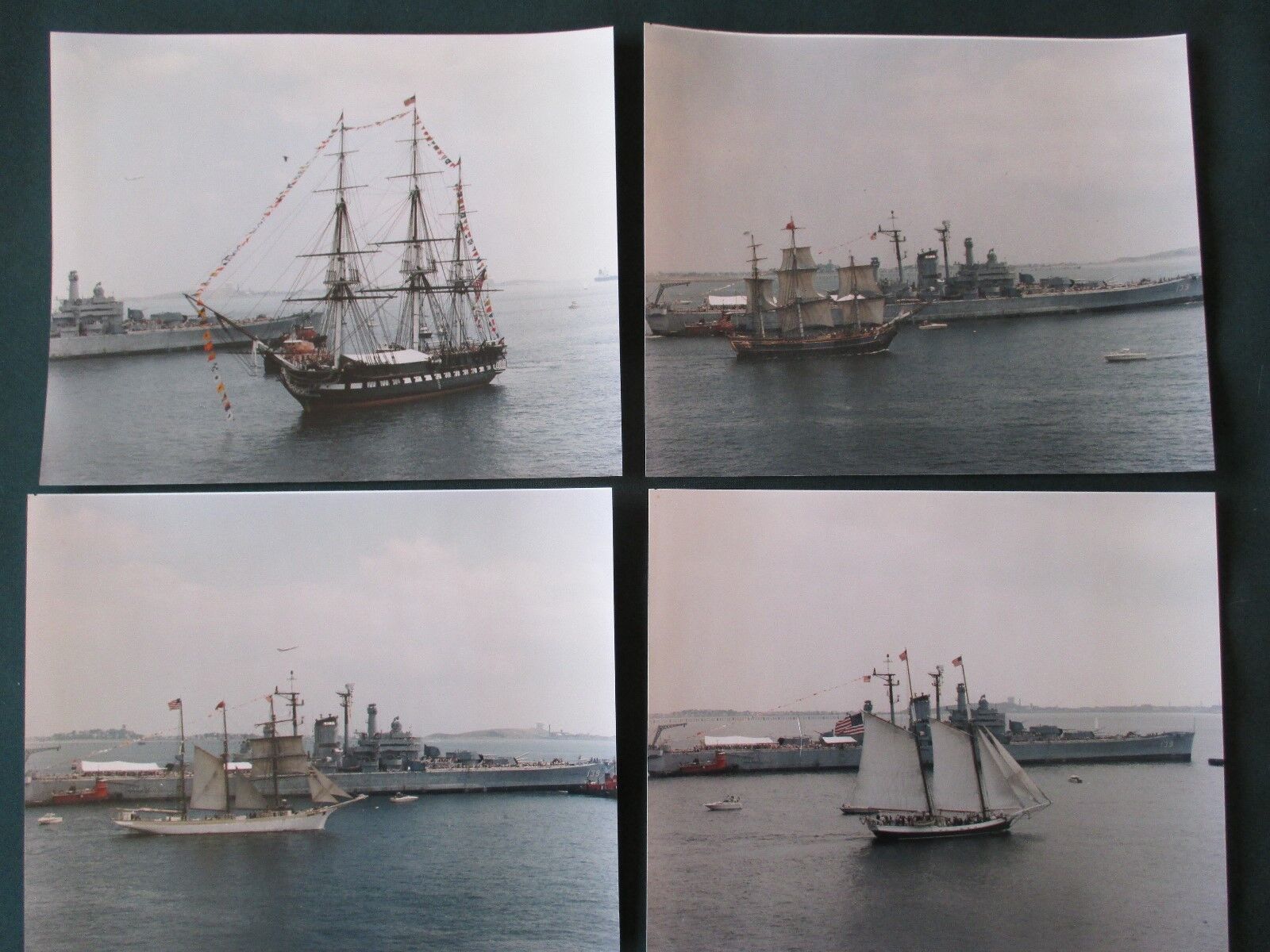 4 Pro Photos  1985 USS Constitution Turnaround USS Salem & 3 Tall Ships Boston 