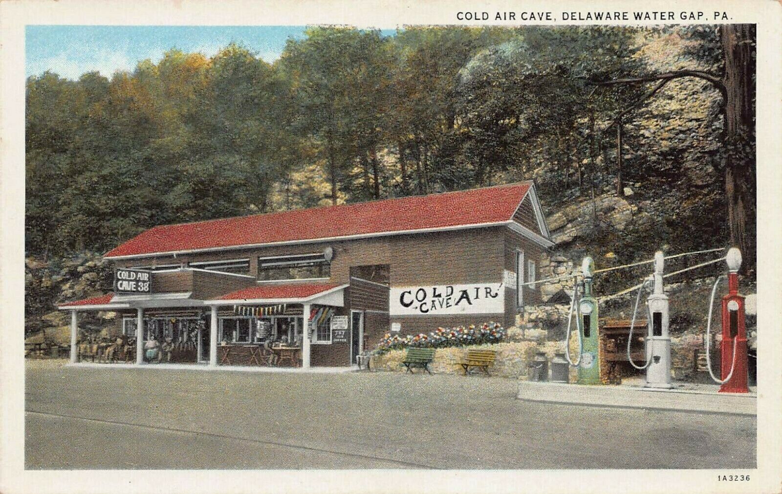 Cold Air Cave, Delaware Water Gap, Pennsylvania, Early Postcard, Unused 