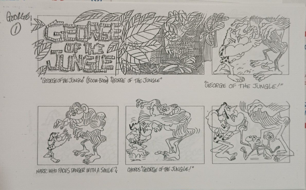George of the Jungle Pilot Episode Storyboard COPY 1967