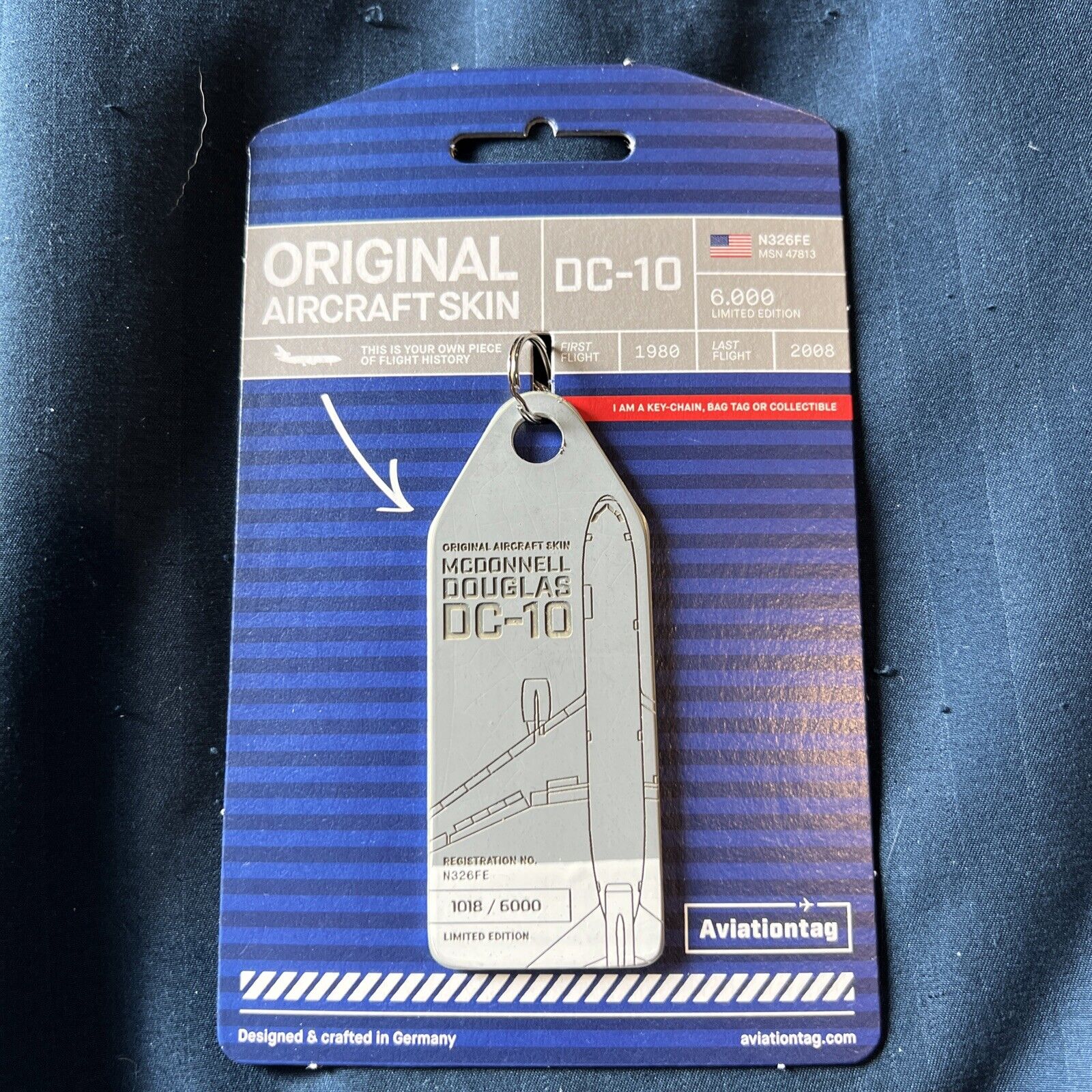 Aviationtag United Airlines FedEx DC-10 N326FE Sold Out Rare Bicolor Combo