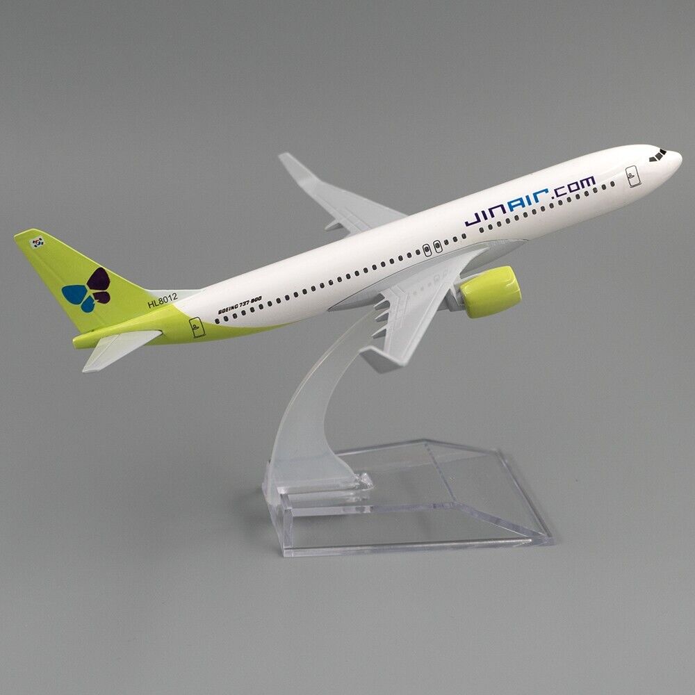 15cm Aircraft Boeing 737 korean Jin Air Alloy Plane B737 Model Toy Xmas Gift