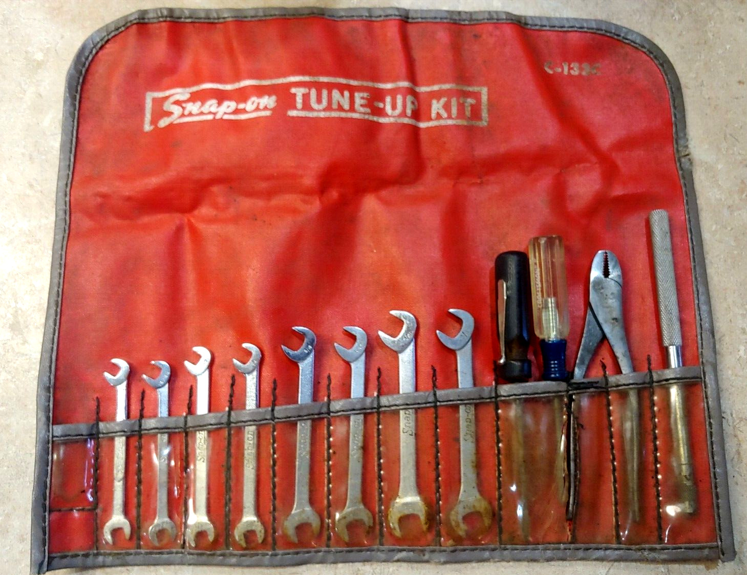 Vintage 12 pcs. Snap-On Ignition Tune-Up Set C133C 9 Snap-on 3 other Made in USA