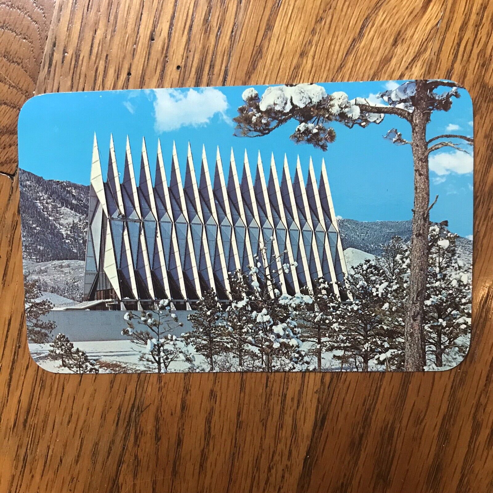 Vintage 1960’s Inter-faith Chapel Air Force Academy Colorado Springs postcard