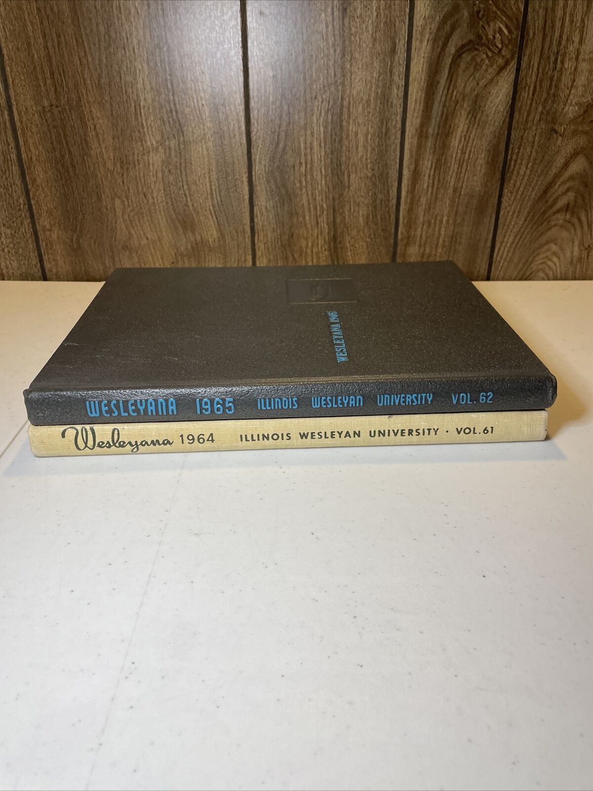 Vintage Illinois Wesleyana University Yearbooks 1964 & 1965 Vol.61-62