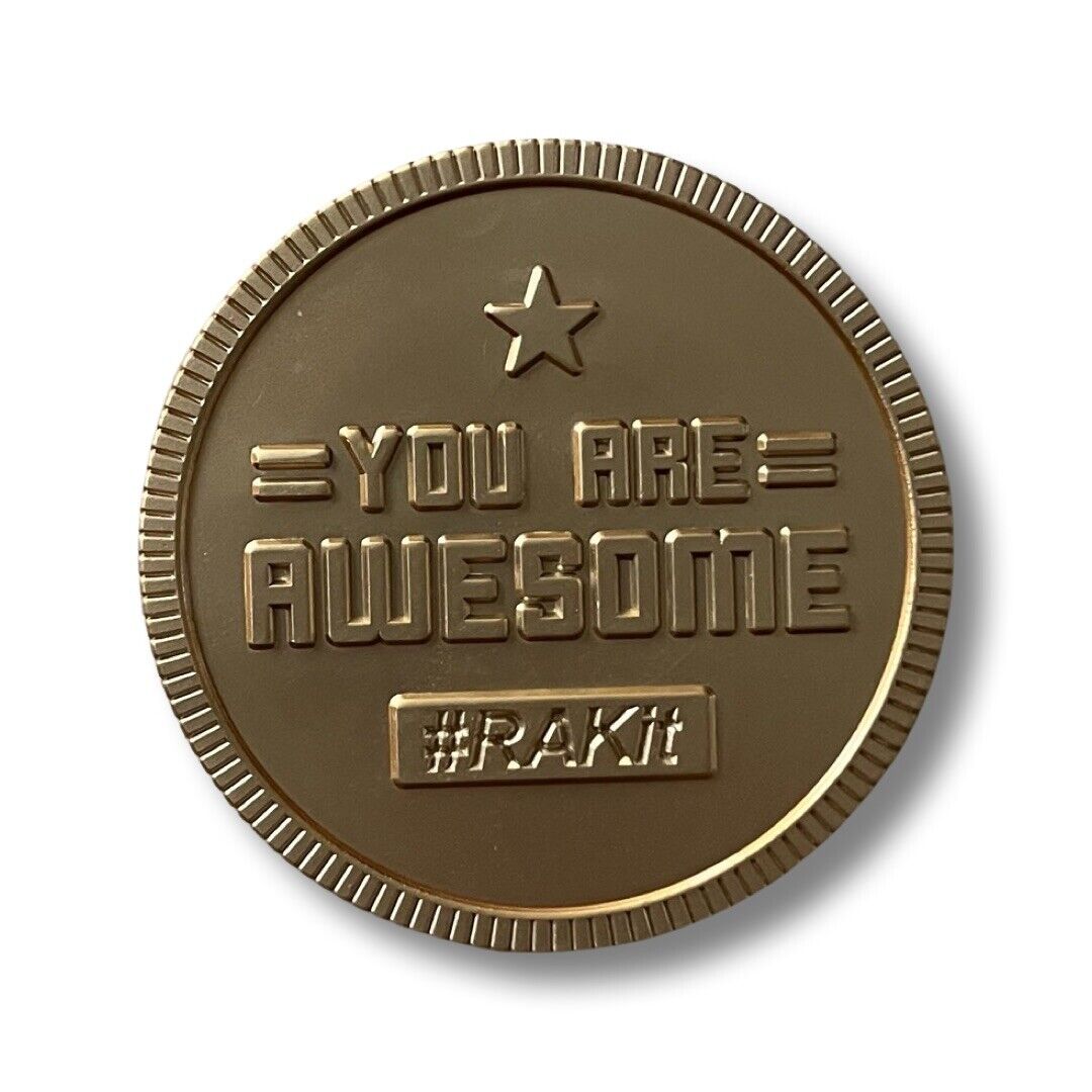 The Chive Challenge Coin #rakit You Are Awesome Gold Coin