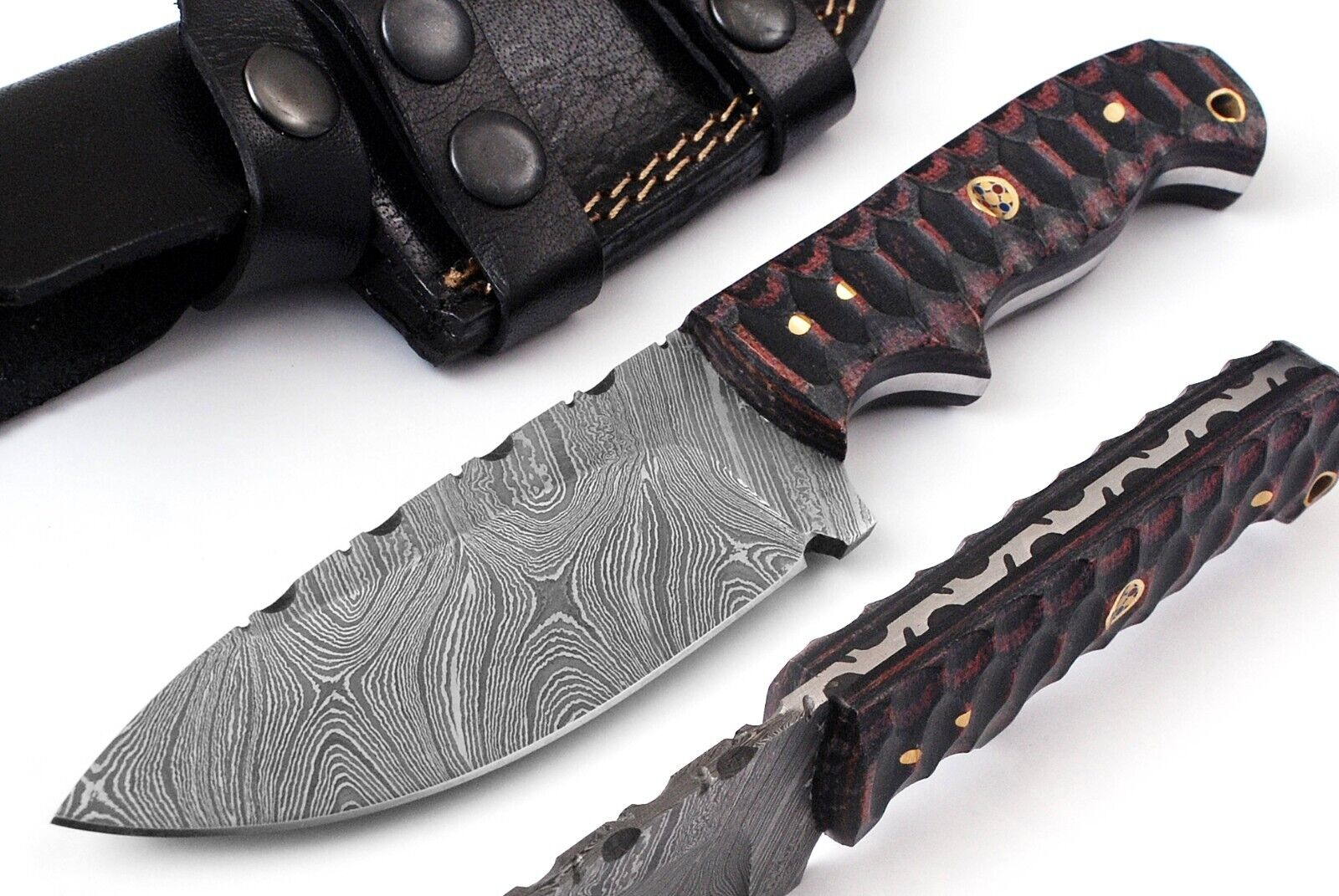 AA Knives 9 Inches Damascus Steel Hunting Knife With Micarta Handle