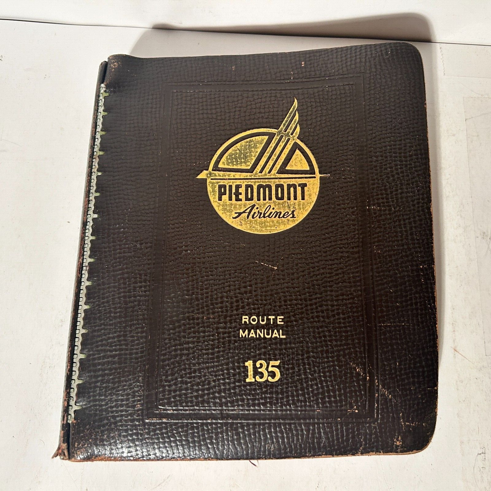 Vintage Piedmont Airlines Jeppesen Pilot Route Manual Binder 135 1984