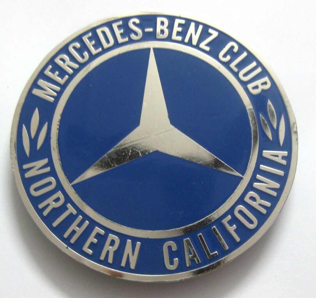 CAR BADGE-MERCEDES BENZ NORTHERB CALIFORNIA CAR GRILL BADGE MG JAGUAR TRIMPH