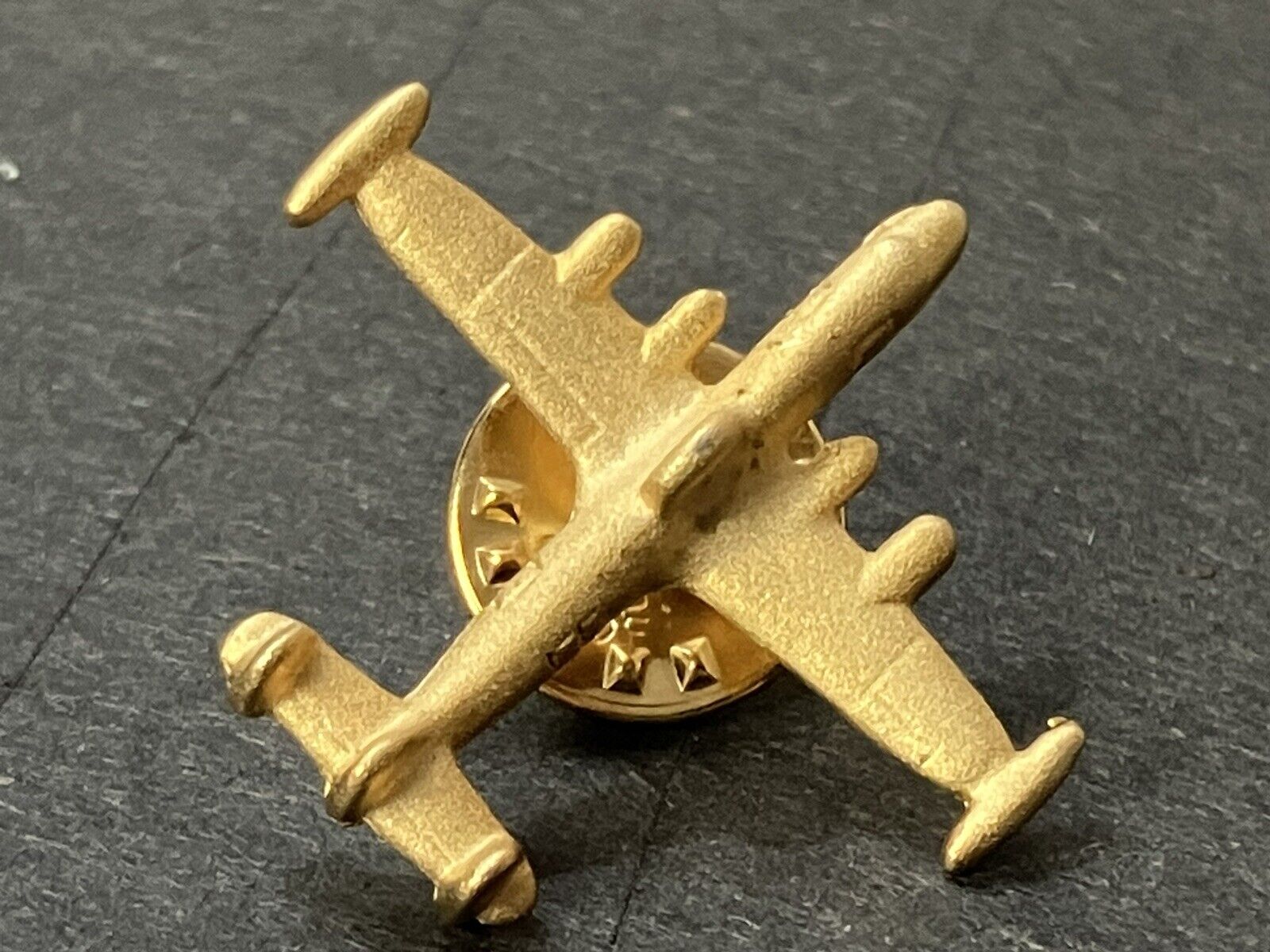 Vintage Lockheed Martin Lapel Pin Gold Plated Warning Star 1 Inch NOS