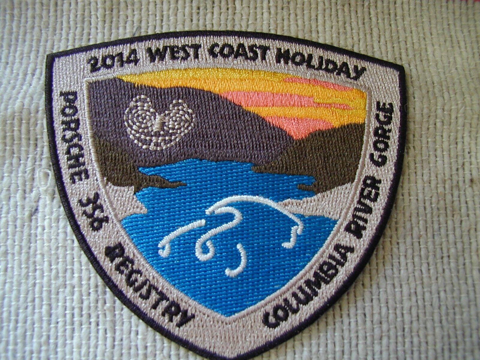 Porsche 356 Registry West Coast Holiday Columbia River Gorge  patch NOS  