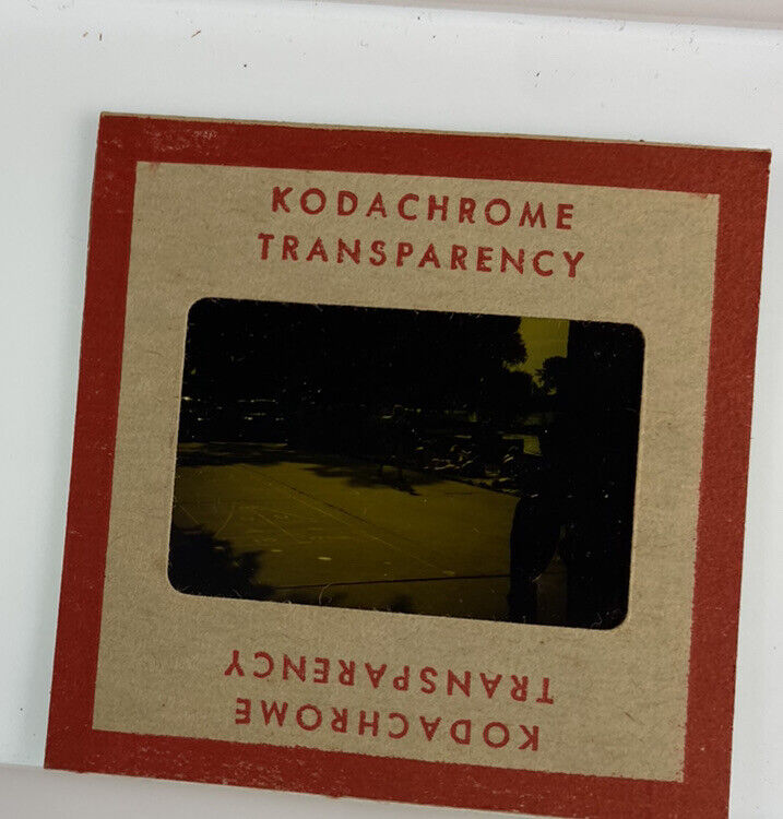 Vintage Kodachrome Transparency Original 35 mm Photo Hopscotch Outdoor Area G