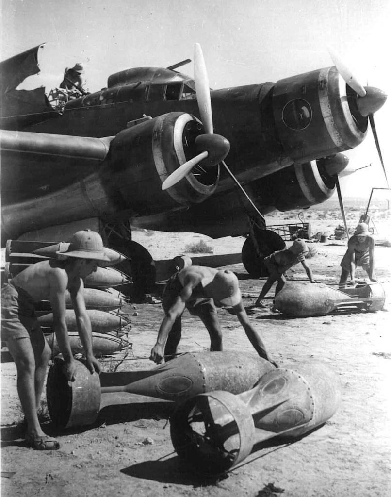 WW2 WWII Photo Italian Savoia Marchetti SM.79 Bomb Loading  World War Two / 5494