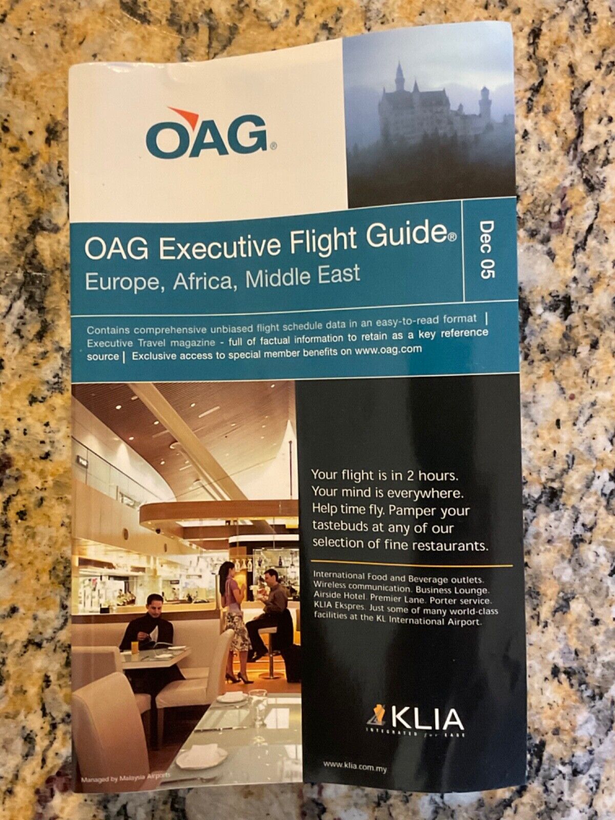 OAG Pocket Executive Flight Guide Europe Africa Middle East December 2005