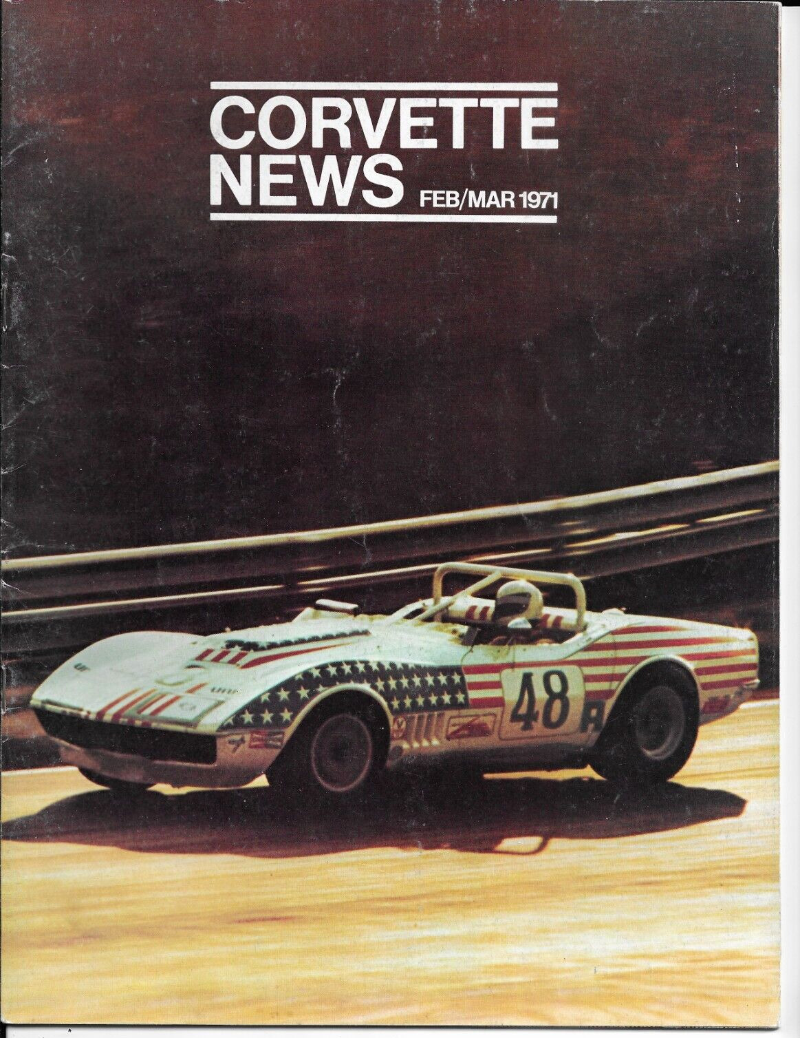 Corvette News Magazine C3 Cover Road Atlanta Production Champion Feb/ March 1971