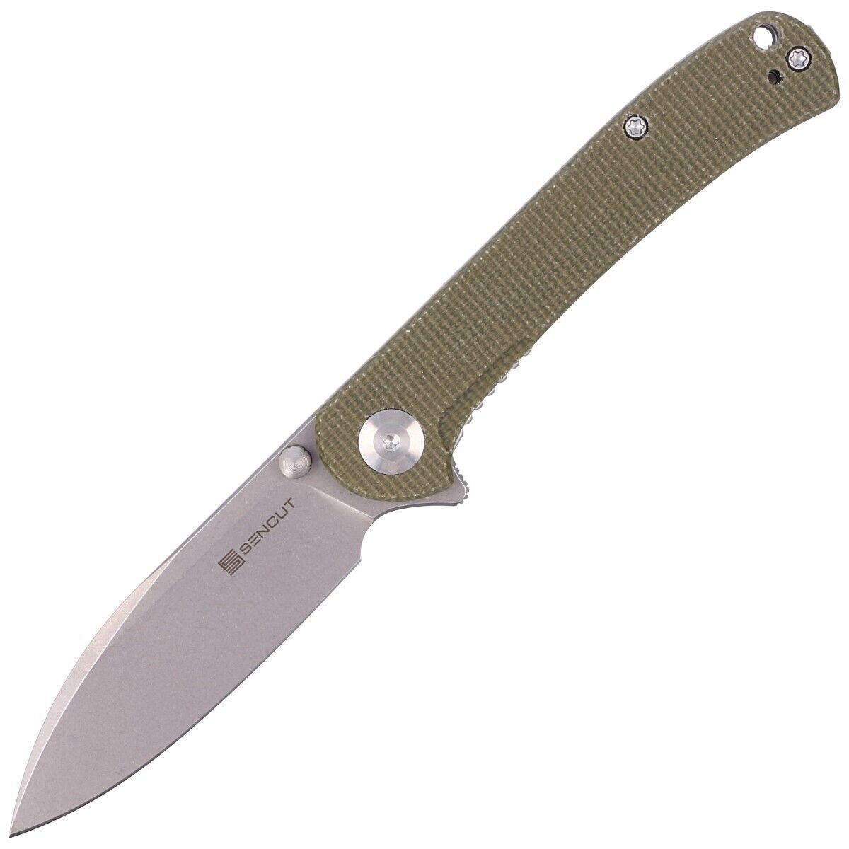 Sencut Knife Scepter Olive Micarta (SA03E)