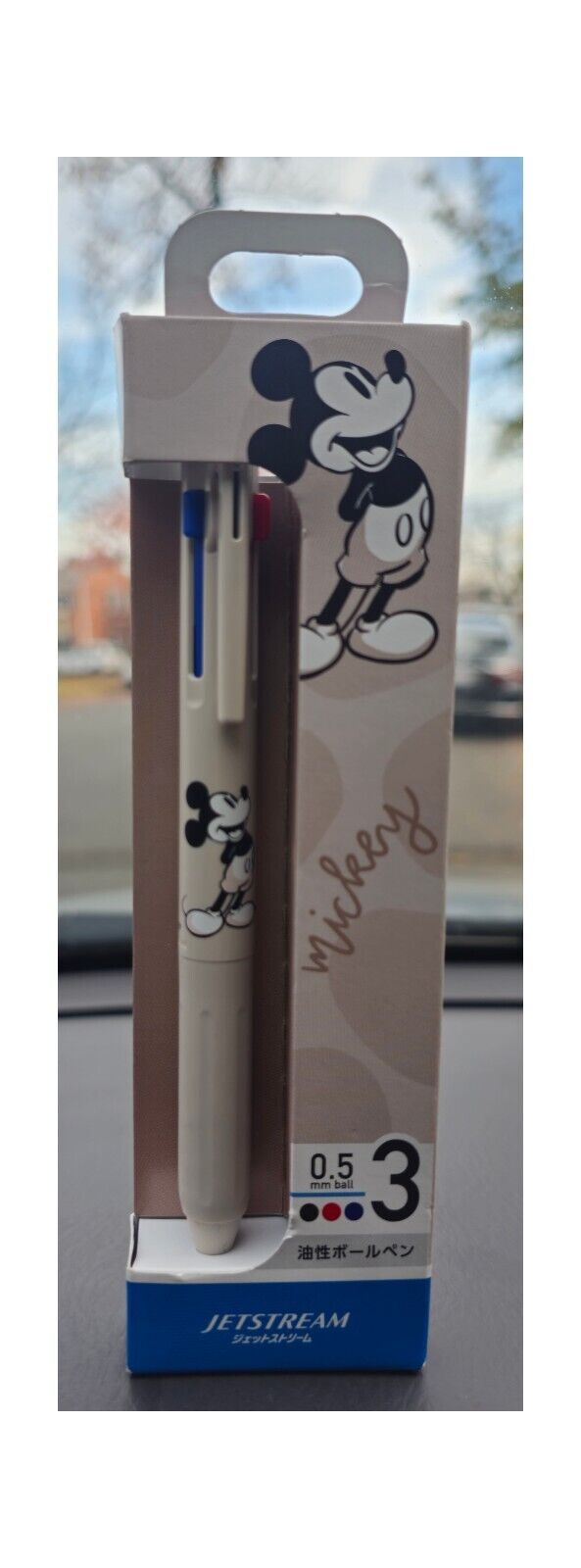 Disney Store Mickey Jetstream 3Color Pen Pencil Exclusive MADEINJAPAN US SELLER 