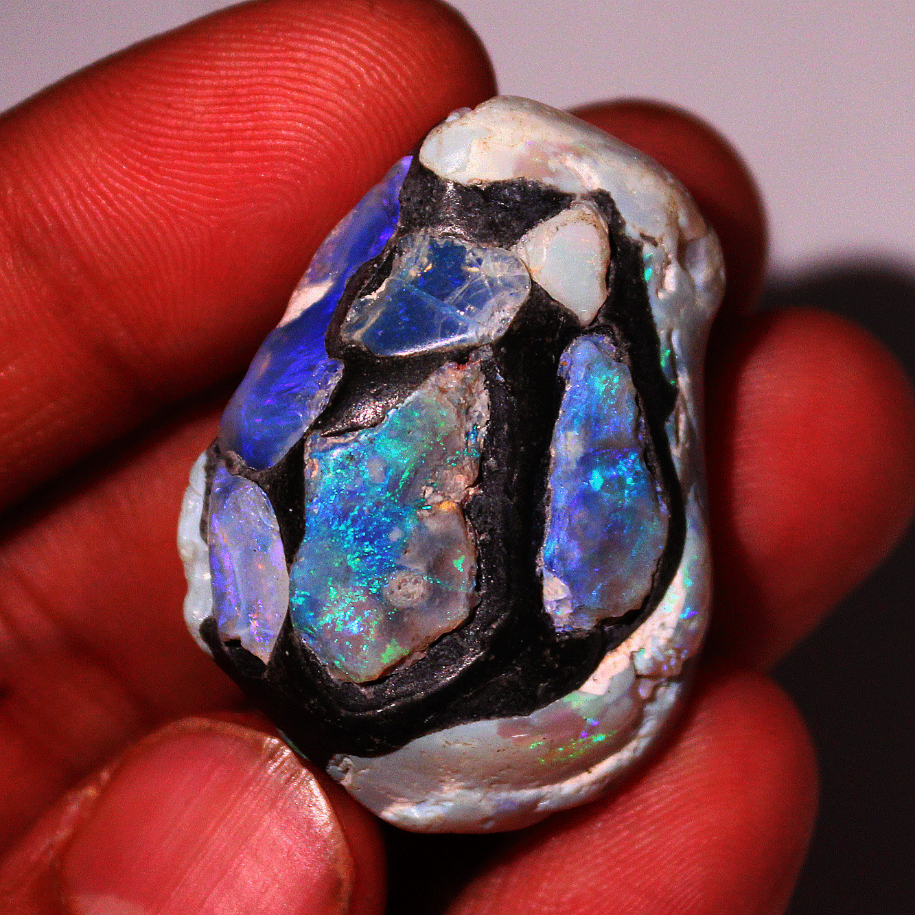 17g Natural Australian Opal Collector's Grade Polished Crystal Freeform Specimen