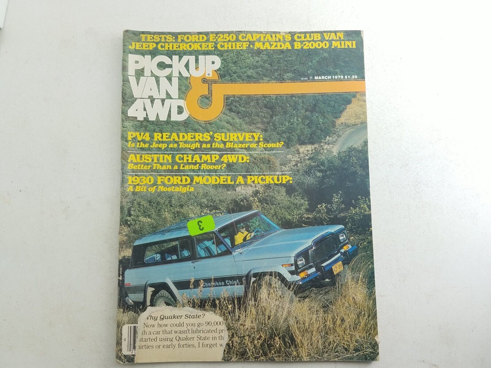 Pick Up Van In 4-wheel Drive Magazine March 1979 Jeep Cherokee