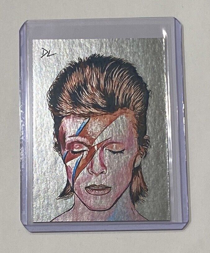 David Bowie Platinum Plated Artist Signed “Ziggy Stardust” Trading Card 1/1