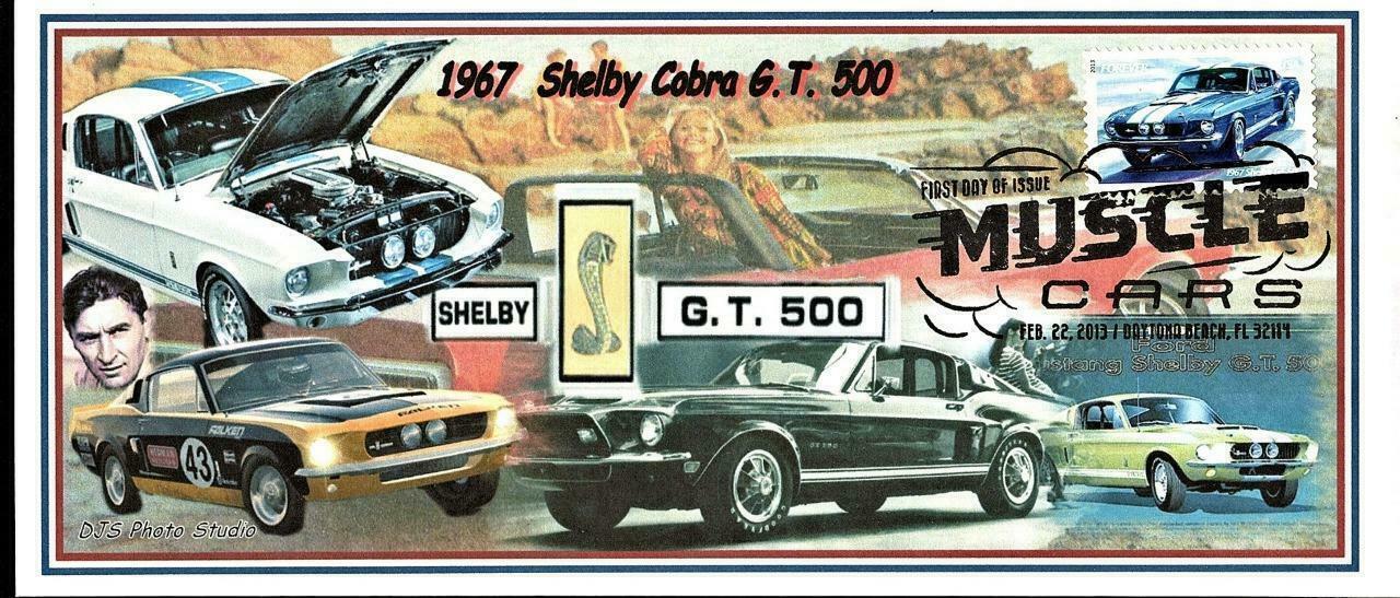 '67 Shelby Cobra Mustang USPS Muscle Cars Daytona Beach Feb 22 FDC