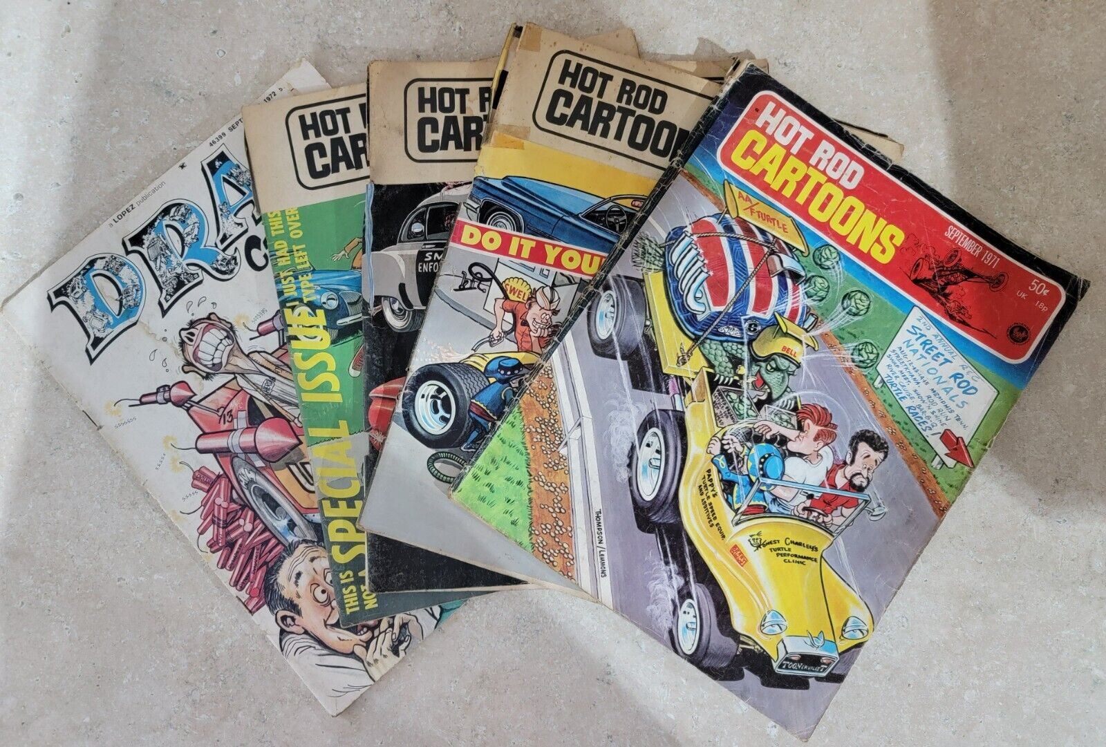 Vintage Cartoons Magazines & Drag Cartoons Magazine 1971 1972 1973