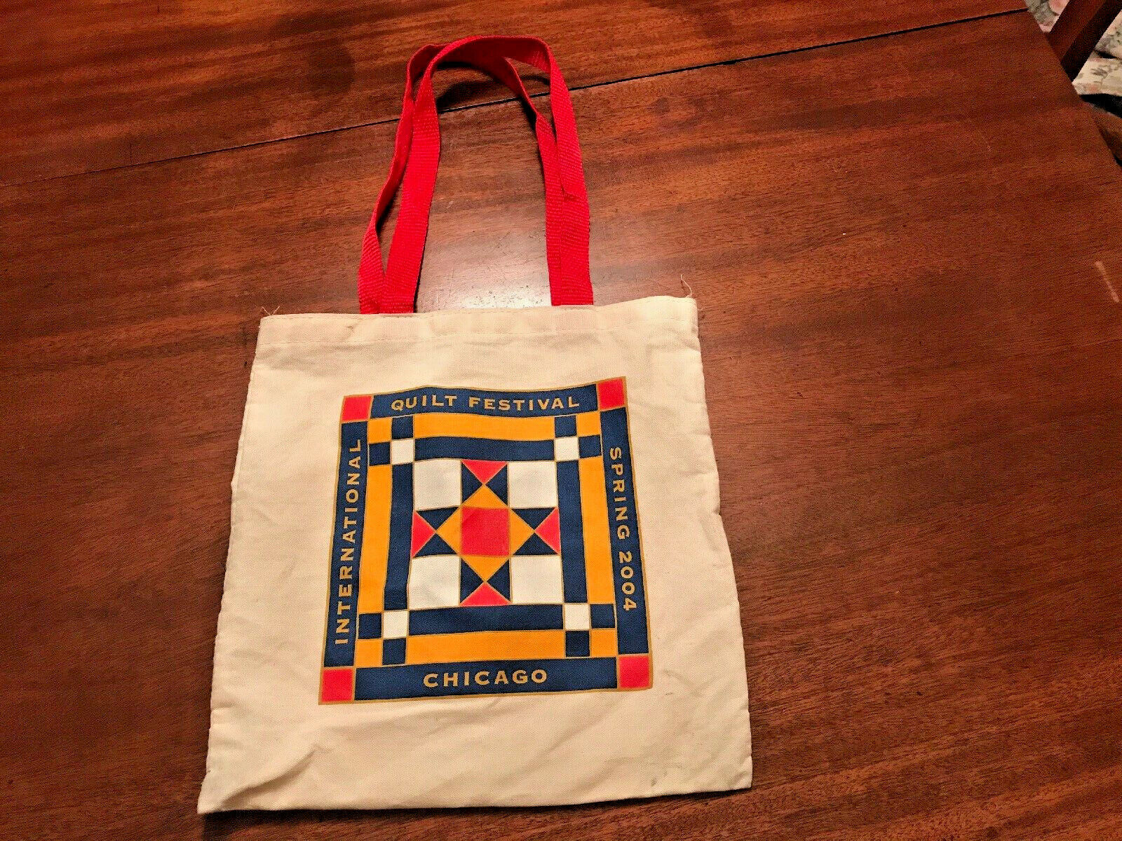 International Quilt Festival Chicago Spring 2004 Chicago CANVAS TOTE Made in USA