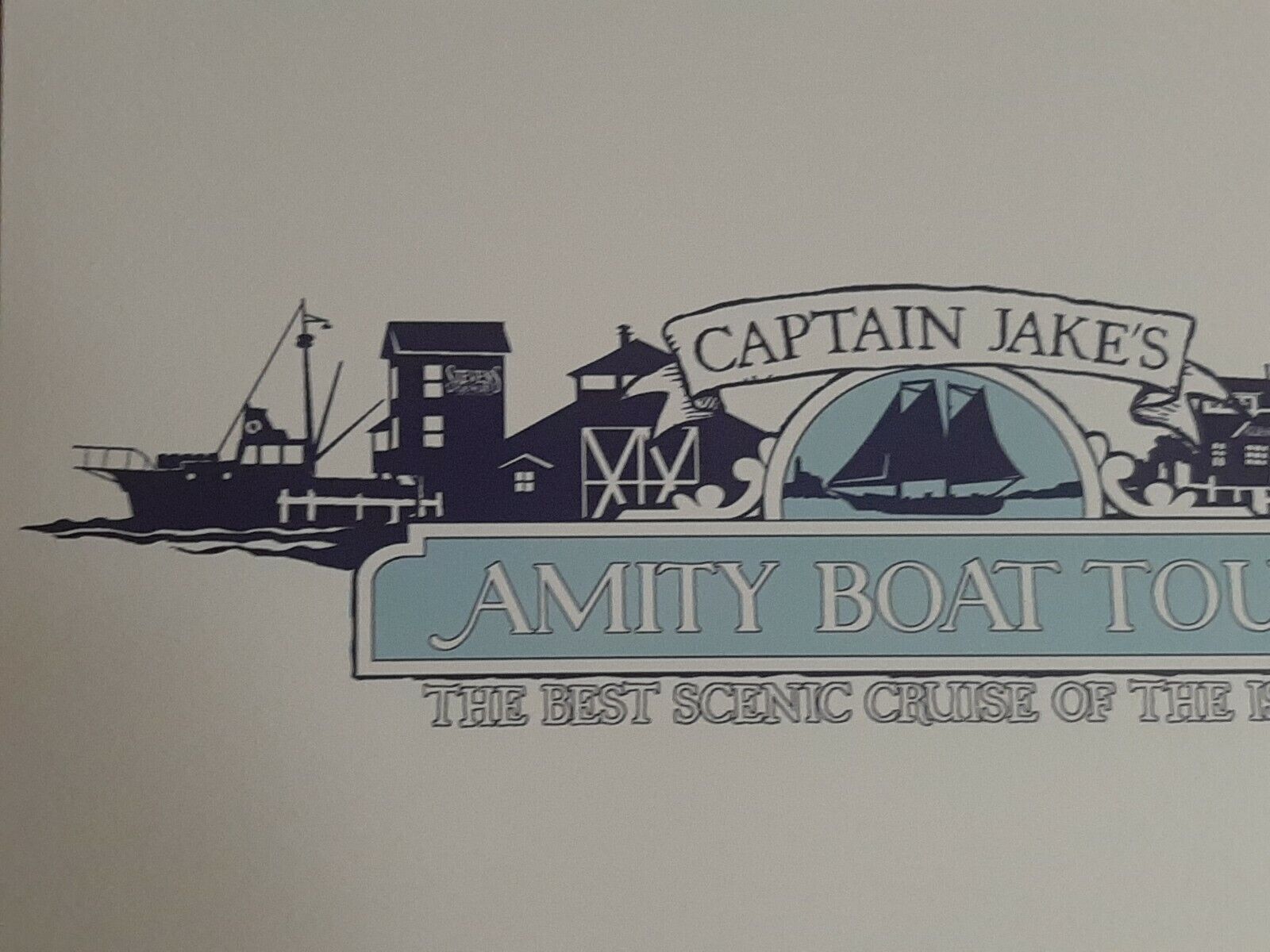 Jaws Amity Boat Tours Captain Jake\'s Logo Universal Orlando Poster Print 11x17 