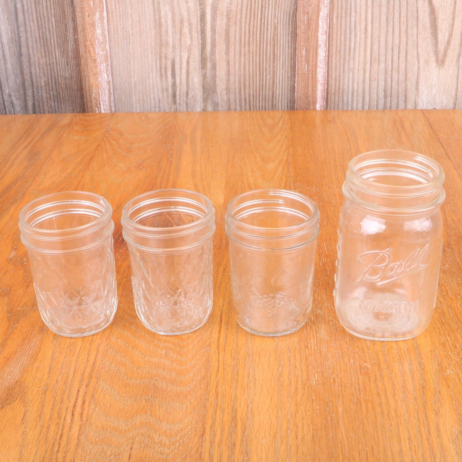 4 Ball Mason Jars A4 A12 2 Quilted Crystal