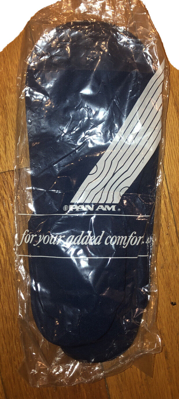 Vintage Pan AM Airlines Slipper Socks - Never worn, in original package