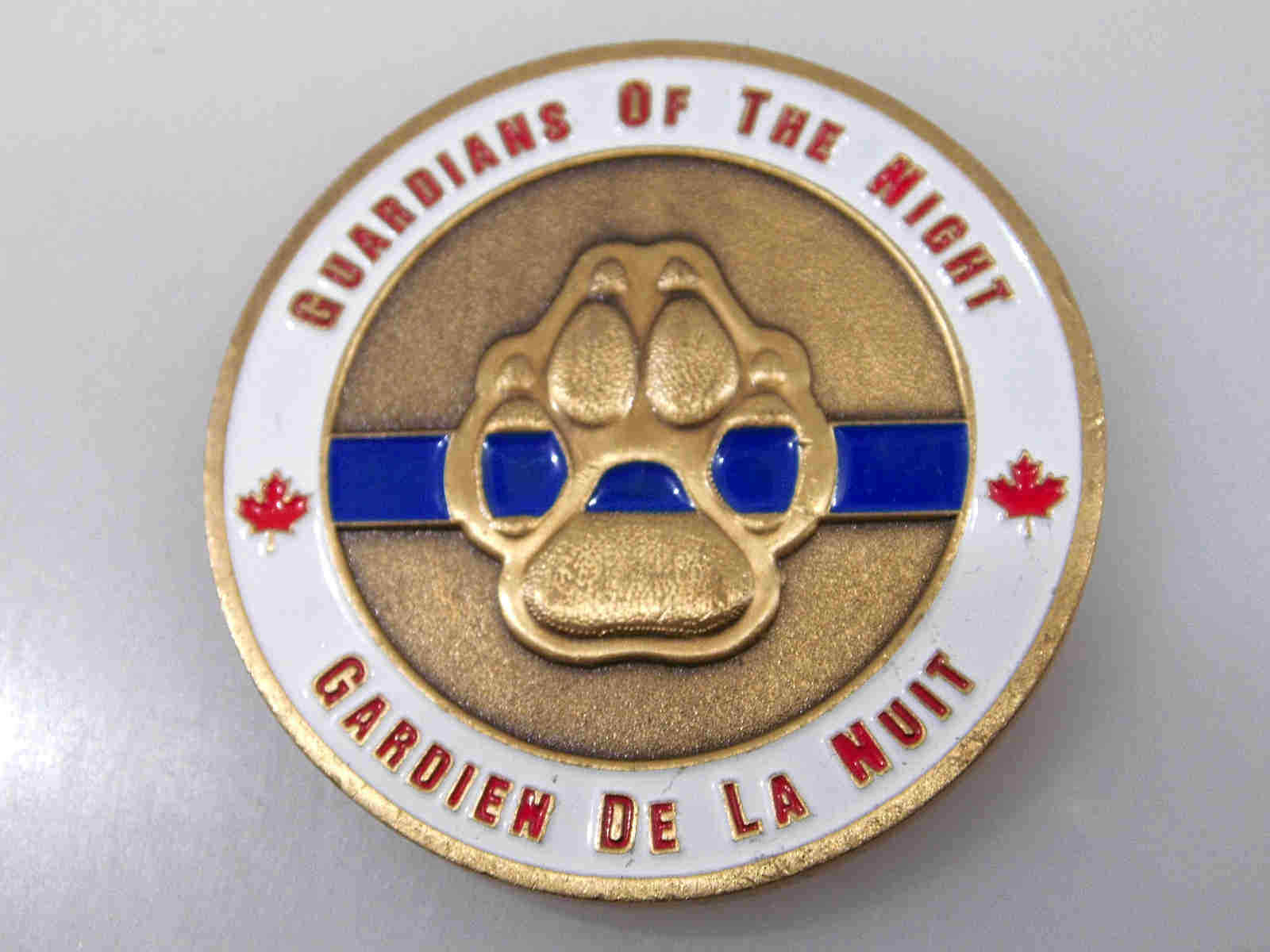CANADIAN POLICE CANINE ASSOCIATION CANADIENNE DE CHIENS POLICERS CHALLENGE COIN
